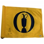 Ernie Els Signed Open Championship Practice Round Flown Flag w/ Years Won JSA ALOA
