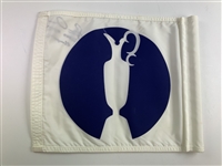 Stewart Cink Signed Open Championship Practice Round Flown Flag w/ Years Won JSA ALOA