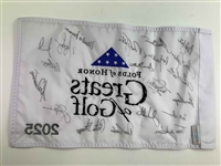 Jack Nicklaus & 19 Legends Signed Insperity Greats of Golf Flag JSA ALOA