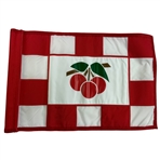 Cherry Hills Golf Course Flown Red and White Checkered Pin Flag