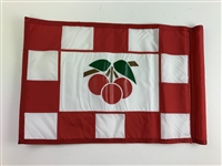 Cherry Hills Golf Course Flown Red and White Checkered Pin Flag