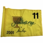 Gary Player Signed 2005 Presidents Cup Tournament Flown Hole #11 Flag JSA ALOA