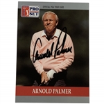 Arnold Palmer Signed 1990 Pro Set Senior PGA Tour Arnold Palmer Trading Card Number 80 JSA ALOA