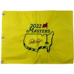 Scottie Scheffler Signed 2022 Masters Embroidered Flag JSA ALOA