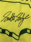Scottie Scheffler Signed 2022 Masters Embroidered Flag JSA ALOA