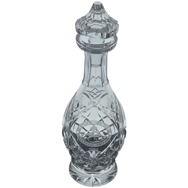 1986 AT&T Pebble Beach National Pro-Am Contestant Gifted Waterford Crystal Shannon Jubilee Decanter 