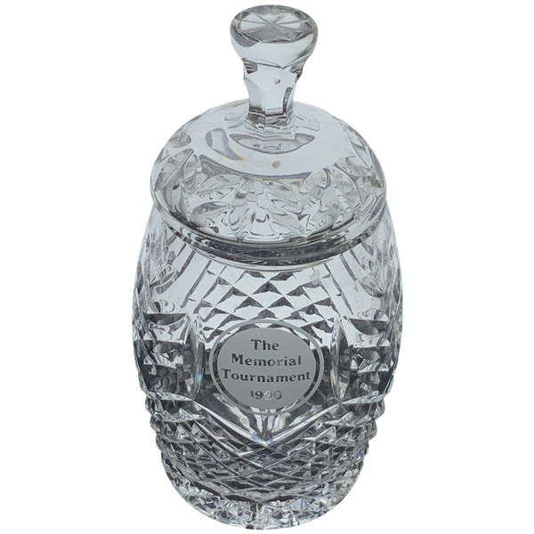 1990 The Memorial Tournament Contestant Gifted Cut Crystal Lidded Jar w/ Top