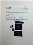 Mike Donald's 1975 NJCAA Medal, 1980 TPC Opening Day Medallion & Houston Open Money Holder