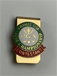Mike Donald's 1986 PGA Championship at Inverness Club Contestant Badge & Bag Tag
