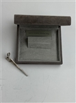 Royal Windsor Silvertone Golf Club Tie Clip and Presentation Box