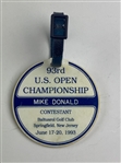 Mike Donald's US Open & PGA Championship Badges and Contestant Bag Tags