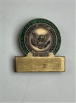 Runner-Up Mike Donald's 1990 U.S. Open at Medinah Signed Used Bag Tag & Contestant Badge JSA ALOA