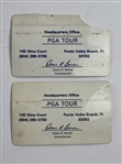 Mike Donald's PGA Tour Player ID Cards and Tournament Badges