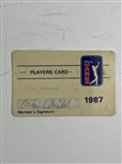 Mike Donald's PGA Tour Player ID Cards and Tournament Badges