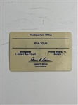 Mike Donald's PGA Tour Player ID Cards and Tournament Badges