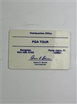Mike Donald's PGA Tour Player ID Cards and Tournament Badges