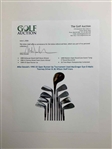 Mike Donald's 1990 US Open Runner-Up Tournament Used MacGregor Eye-O-Matic Tourney Driver & (8) Wilson Staff Irons