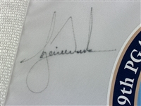 Tiger Woods Signed 2007 PGA Championship at Southern Hills Flag (13th Major) JSA #ZZ67694