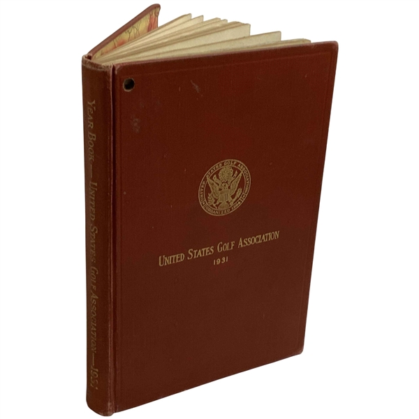 1931 USGA Year Book w/ Bobby Jones Grand Slam Year US Open and Amateur Coverage