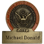 Michael Donalds 2012 US Senior Open Contestant Badge