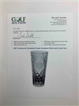 1983 The Memorial Tournament Crystal Contestant Gifted Lead Crystal Vase 