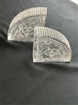 1994 AT&T Pebble Beach National Pro-Am Contestant Gifted Waterford Crystal Quadrant Pattern Bookends