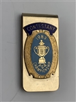 Mike Donald's 1983 PGA Championship at Riviera Contestant Badge & Bag Tag