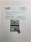 Mike Donald's 1983 PGA Championship at Riviera Contestant Badge & Bag Tag