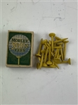 c.1925 Morley 'Yello' Wooden Golf Tees in Original Box