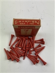 Vtg. 'Champion' Polished Wood Golf Tees by Jaymar Specialty Co in Large Original Box 