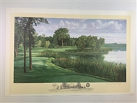 Set of Nine (9) Linda Hartough Signed Ltd Ed US Open 20 1/2x30 Prints Including Shinnecock