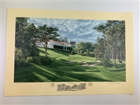 Set of Nine (9) Linda Hartough Signed Ltd Ed US Open 20 1/2x30 Prints Including Shinnecock