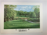 Set of Nine (9) Linda Hartough Signed Ltd Ed US Open 20 1/2x30 Prints Including Shinnecock