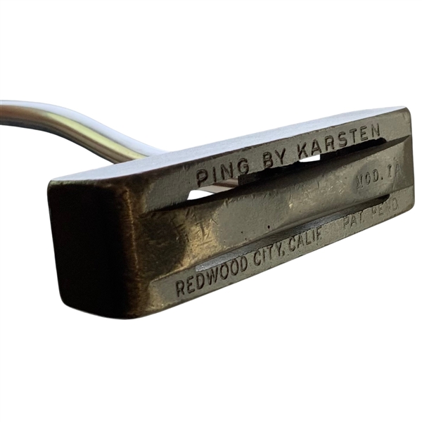Rare PING by Karsten Model 1A Redwood City Slot Back Putter with Original Documentation