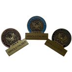 A Trio of Arnold Palmer USGA Championship Commemorative Lapel Pins