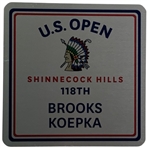 118th US Open Shinnecock Hills Brooks Koepka Metal Locker Nameplate