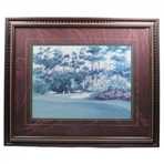 The Camellia Hole at Augusta Signed Ltd Ed 1142/1950 Print by David Nichols - Framed