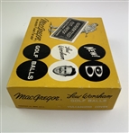 One dozen vintage MacGregor Lew Worsham CutProof golf balls in original box