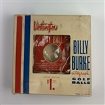 Vintage Box of 12 Worthington Billy Burke Autograph Golf Balls