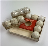 Vintage Box of 12 Worthington Billy Burke Autograph Golf Balls