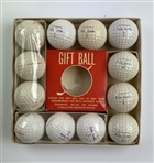 Vintage Box of 12 Worthington Billy Burke Autograph Golf Balls