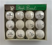 A Dozen Vintage Frank Beard Professional Stroke Rated 85 Golf Balls in Original Box