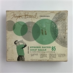 A Dozen Vintage Frank Beard Professional Stroke Rated 85 Golf Balls in Original Box