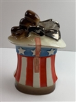 1972 Jim Beam US Open Pebble Beach Commemorative Ceramic Decanter