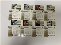 A Collection of 2002 Upper Deck Golf Trading Cards Including Rookie Cards and Subsets