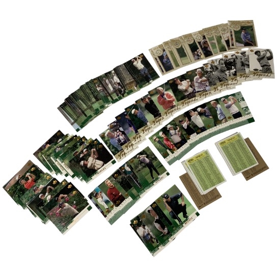 A Collection of 2002 Upper Deck Golf Trading Cards Including Rookie Cards and Subsets