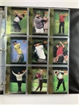 Set of 2001 Upper Deck Golf Trading Cards Including Tiger Woods Rookie