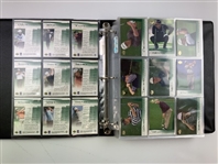 Set of 2001 Upper Deck Golf Trading Cards Including Tiger Woods Rookie