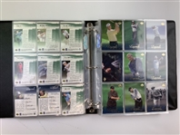 Set of 2001 Upper Deck Golf Trading Cards Including Tiger Woods Rookie