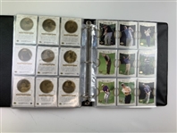 Set of 2001 Upper Deck Golf Trading Cards Including Tiger Woods Rookie